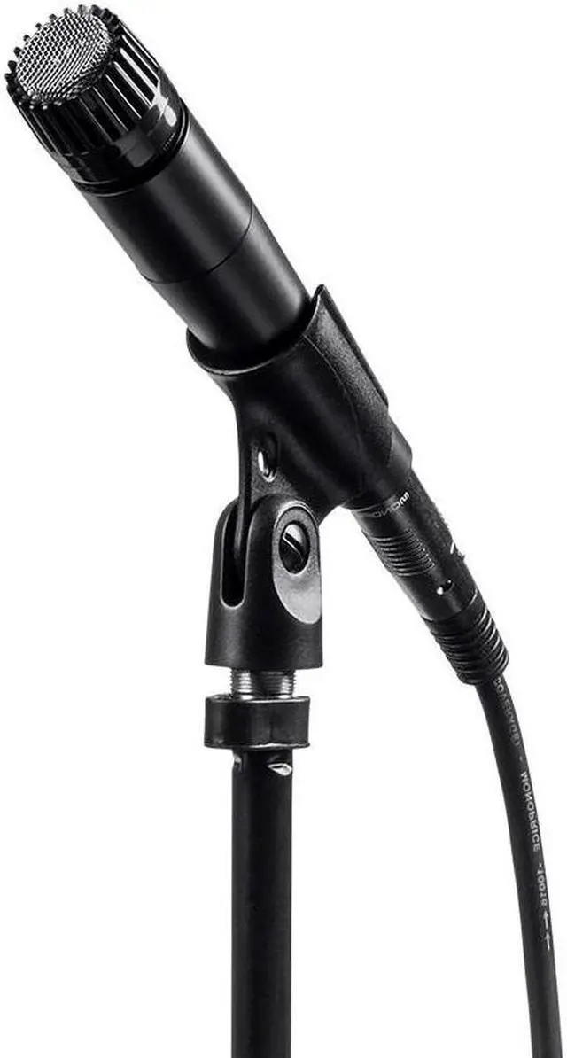 Alt view image 8 of 12 - Monoprice Performance Dynamic Instrument Microphone with Clip and Bag, Unidirectional Cardioid Pickup Pattern, For Guitars Amps, Drums, or Horns