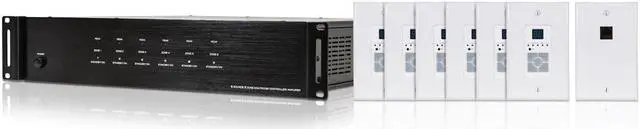 Main image of Monoprice 6 Zone Home Audio Multizone Controller and Amplifier Kit