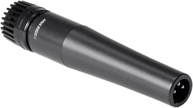 Alt view image 6 of 12 - Monoprice Performance Dynamic Instrument Microphone with Clip and Bag, Unidirectional Cardioid Pickup Pattern, For Guitars Amps, Drums, or Horns