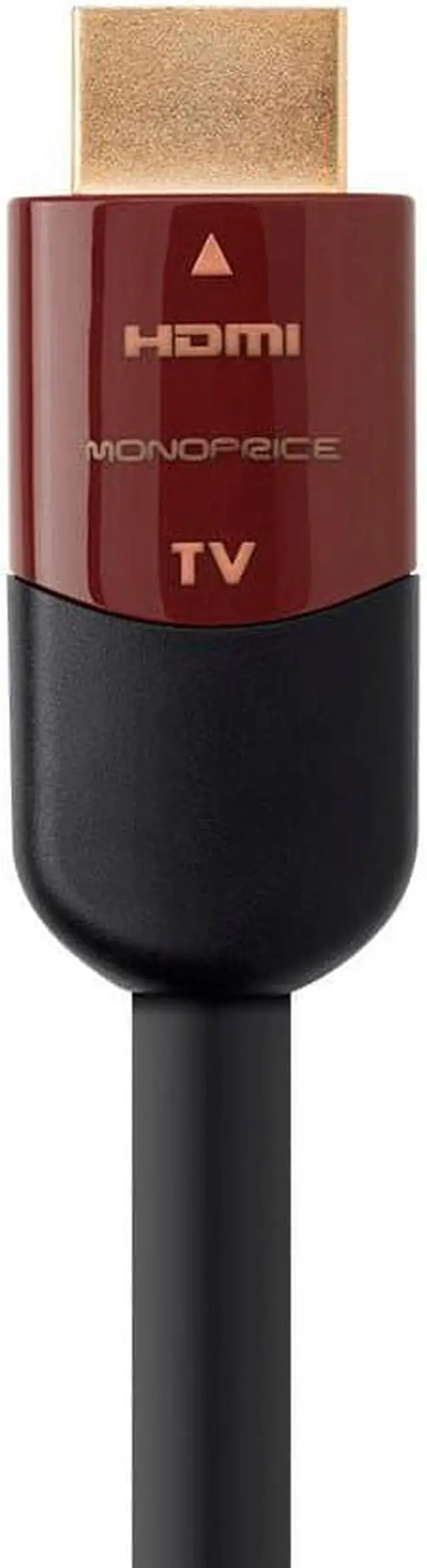 Alt view image 8 of 20 - Monoprice HDMI Cable - 40 Feet - Black | High Speed, Active Chipset, 4k@60Hz, HDR, 18Gbps, 26AWG, YUV 4:2:0, CL2 - Cabernet Ultra Series