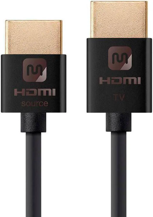 Main image of Monoprice HDMI Cable - 15 Feet - Black | High Speed, Active Chipset, 4K@60Hz, 18Gbps, HDR, 36AWG, YUV 4:4:4, Compatible with UHD TV and More - Ultra Slim Series