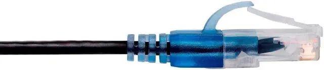 Alt view image 5 of 6 - Monoprice Cat6A Ethernet Network Patch Cable - 25 Feet - Black (10 Pack) Snagless RJ45, Stranded, 550Mhz, UTP, Pure Bare Copper Wire, 10G, 30AWG - SlimRun Series