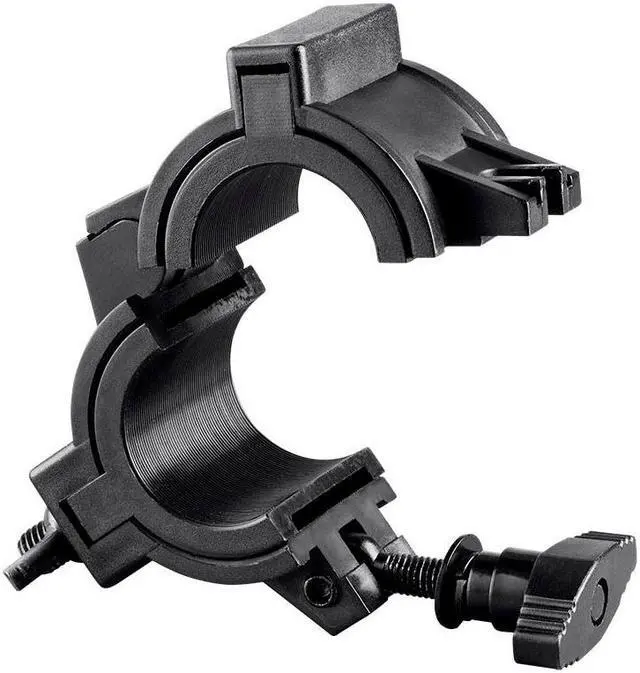 Alt view image 3 of 6 - Monoprice ABS Molded O-Clamp Black | With Low Profile Mounting, Fits truss diameters of 1", 1.5", and 2" - Stage Right Series