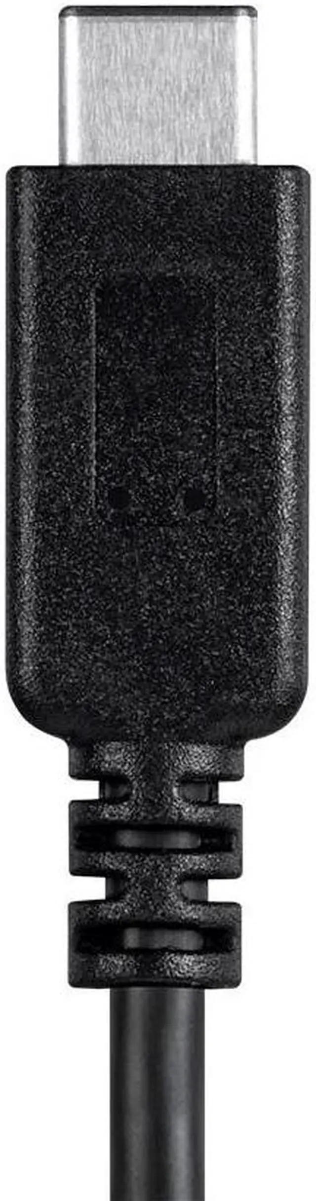 Alt view image 5 of 13 - Monoprice 2.0 USB-C to USB B Printer Cable 480 Mbps 6.6ft black
