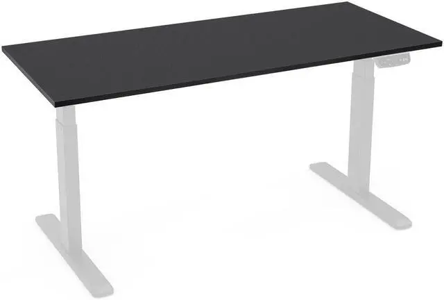 Alt view image 5 of 6 - Monoprice Table Top 6 Feet Wide - Black Custom Sized for Sit-Stand Height Adjustable Riser Desk - Workstream Collection
