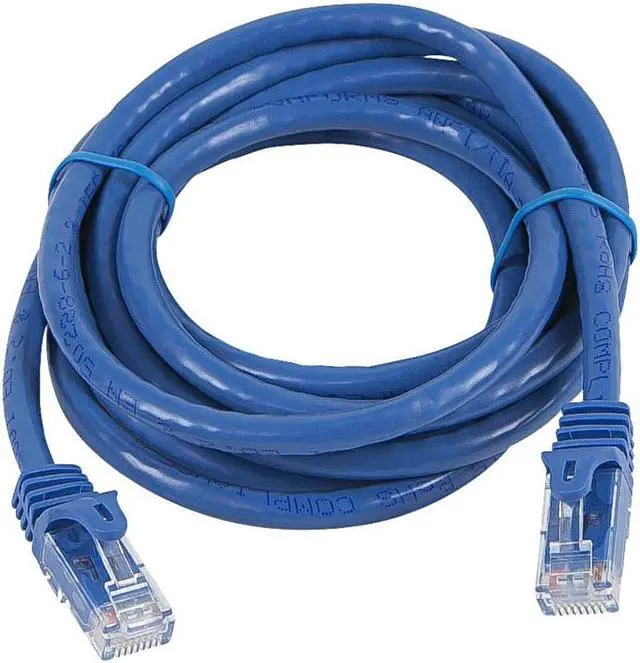 Alt view image 7 of 14 - Monoprice Flexboot Cat5e Ethernet Patch Cable - Network Internet Cord - RJ45, Stranded, 350Mhz, UTP, Pure Bare Copper Wire, 24AWG, 7ft, Blue