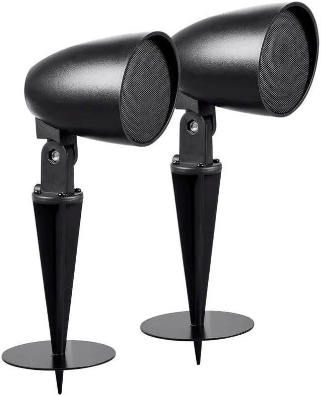 Alt view image 2 of 6 - Monoprice Outdoor 2.5-inch Satellite Garden Speaker (pair) - Sycamore Series