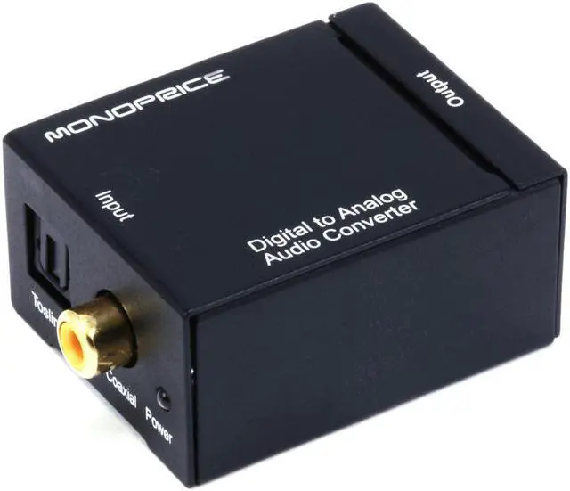 Main image of Monoprice Digital Coax & Optical Toslink to R/L Stereo Audio Converter
