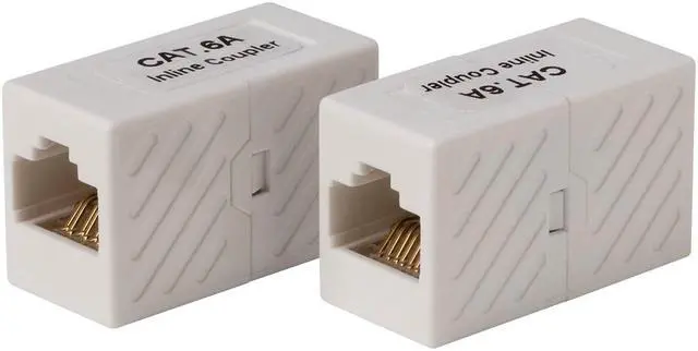 Main image of Monoprice Cat6A UTP In-Line Coupler RJ45-RJ45