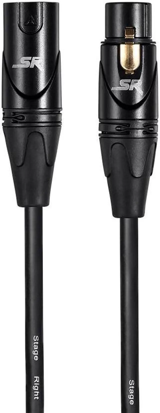 Alt view image 2 of 7 - Monoprice Starquad XLR Microphone Cable - 25 Feet - Black | XLR-M to XLR-F, 24AWG, Optimized for Analog Audio - Gold Contacts - Stage Right Series