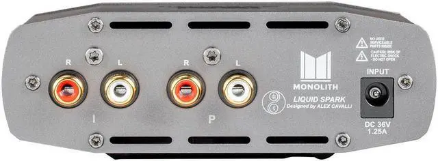 Alt view image 8 of 10 - Monoprice Monolith Liquid Spark Headphone Amplifier - by Alex Cavalli With RCA Input, Single 1/4 Output 1.3Watt@50R, 108dB