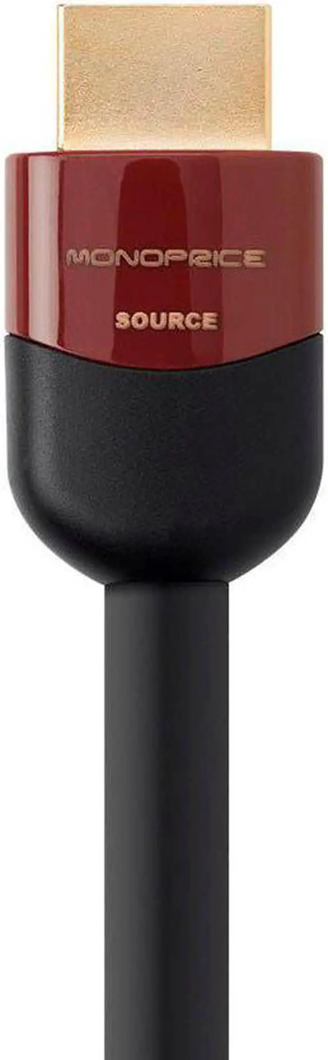 Alt view image 4 of 20 - Monoprice HDMI Cable - 50 Feet - Black | High Speed, Active Chipset, 4K@60Hz, HDR, 18Gbps, 24AWG, YUV, 4:4:4, CL2 - Cabernet Ultra Series
