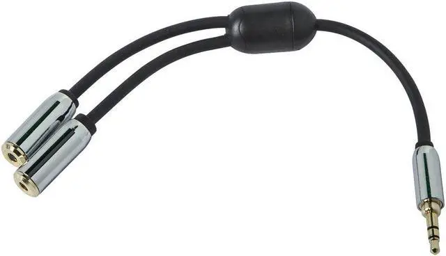 Alt view image 3 of 5 - Monoprice 6" 3.5mm Stereo Splitter For Mobile 110145