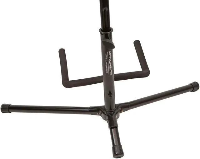 Alt view image 4 of 9 - Monoprice Classic Single Guitar Stand - Black | 25 - 29 Inch Adjustable Neck, 20.5 Inch Base Span Compatible With All Standard Sized Guitars