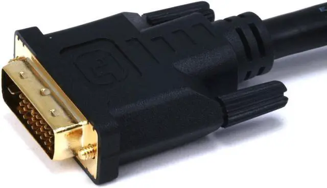 Alt view image 2 of 9 - Monoprice 10ft 28AWG CL2 Dual Link DVI-D Cable - Black