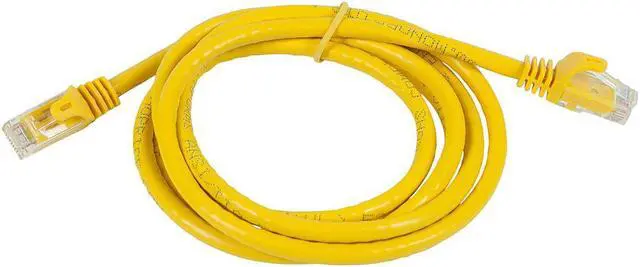 Alt view image 2 of 2 - Monoprice Cat6 Ethernet Patch Cable - 2 Feet - Yellow | Network Internet Cord - Snagless RJ45, Stranded, 550Mhz, UTP, Pure Bare Copper Wire, 24AWG - Flexboot Series