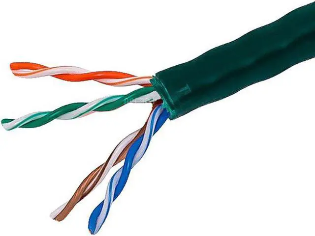 Alt view image 2 of 3 - Monoprice Cat5e Ethernet Bulk Cable - 1000 Feet - Green | Network Internet Cord - Solid, 350Mhz, CMR, Riser Rated, Pure Bare Copper Wire, 24AWG, No Logo