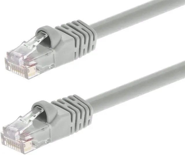 Alt view image 6 of 12 - Monoprice Cat6 Ethernet Patch Cable - 14 Feet - Gray | Network Internet Cord - RJ45, Stranded, 550Mhz, UTP, Pure Bare Copper Wire, 24AWG