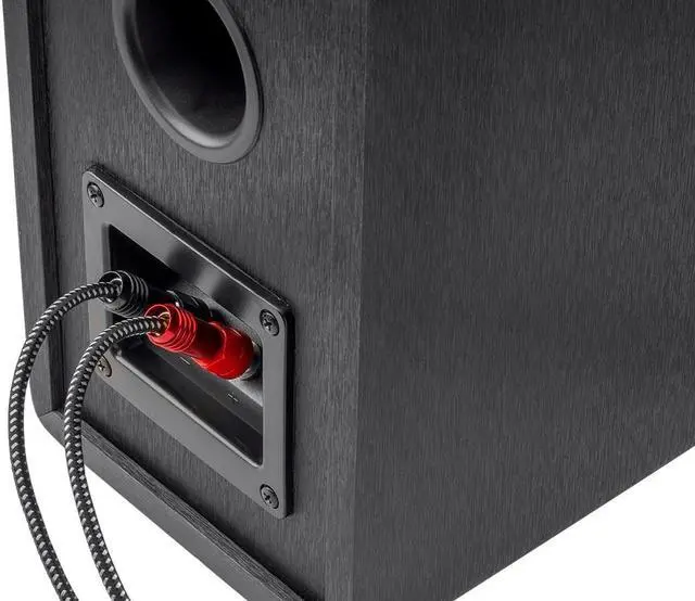 Alt view image 5 of 9 - Monoprice Speaker Wire, Braided with Banana Plugs, 2-Conductor, 14AWG, 3ft