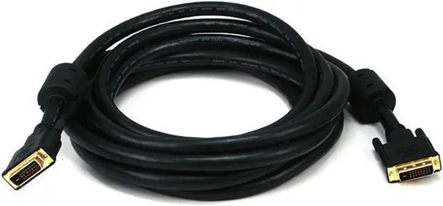 Main image of Monoprice DVI-D Video Cable - 15 Feet - Black | 24AWG CL2 Dual Link 9.9 Gbps