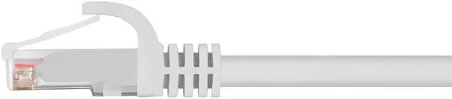 Alt view image 3 of 11 - Monoprice Cat6 Ethernet Patch Cable - 1 Feet - White | Network Internet Cord - RJ45, Stranded, 550Mhz, UTP, Pure Bare Copper Wire, 24AWG - Flexboot Series