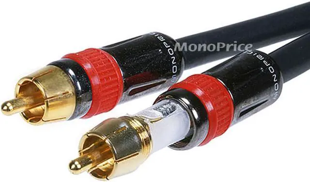 Alt view image 4 of 4 - Monoprice 6in RCA Female to 2x RCA Male Digital Coaxial Splitter Adapter
