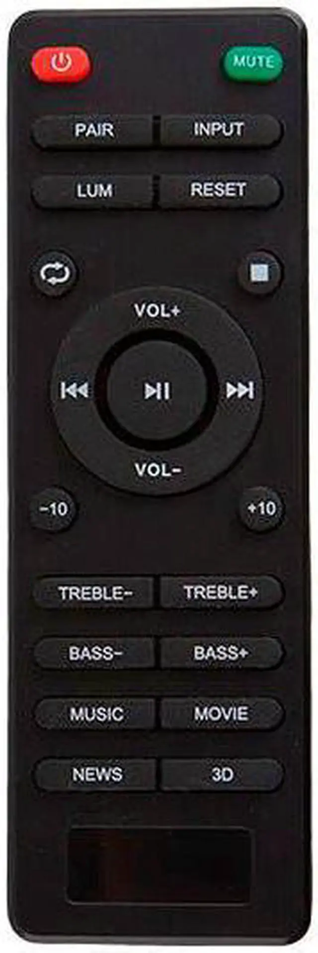 Alt view image 6 of 10 - Monoprice SB-100 2.1-ch Soundbar - Black - 36 Inches With Built In Subwoofer, Bluetooth, Optical Input, and Remote Control