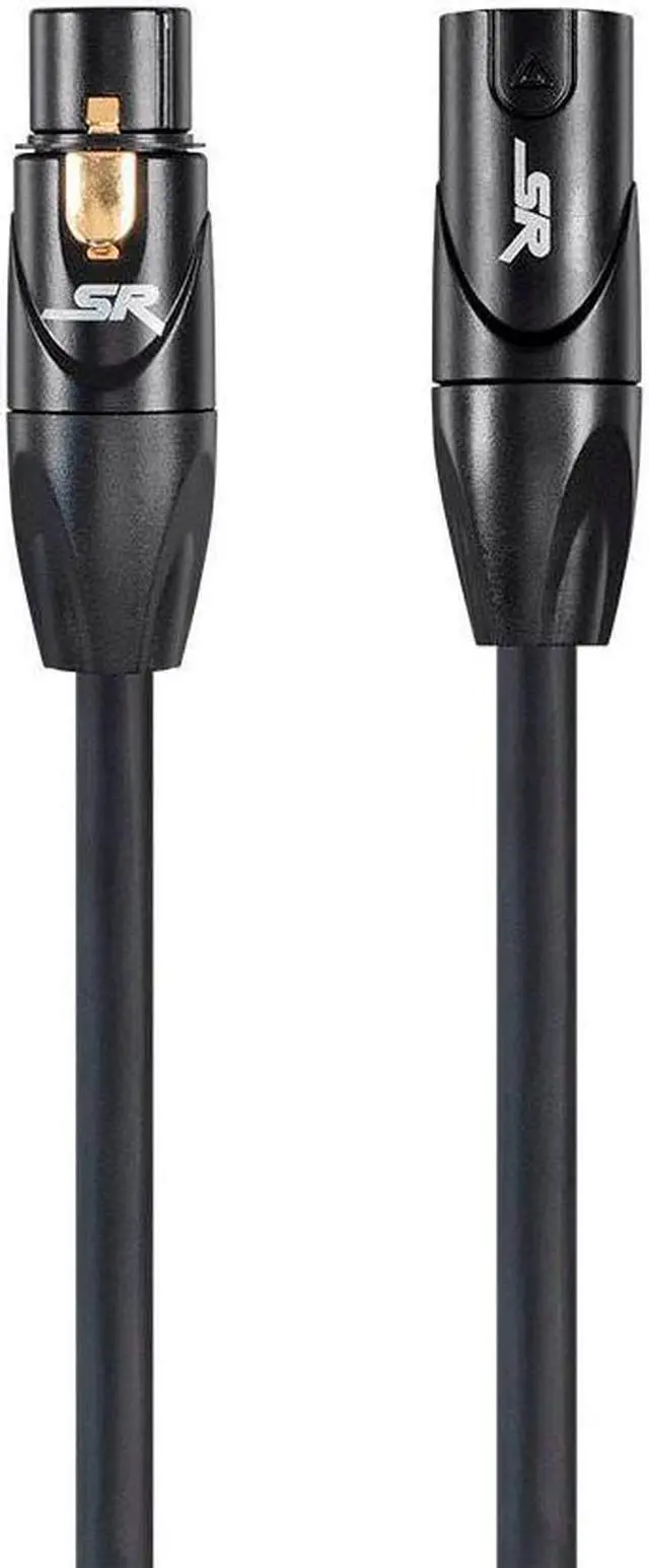 Alt view image 6 of 9 - Monoprice XLR Male to XLR Female Cable [Microphone & Interconnect] - 50 Feet - Black | Gold Plated, 16AWG - Stage Right Series