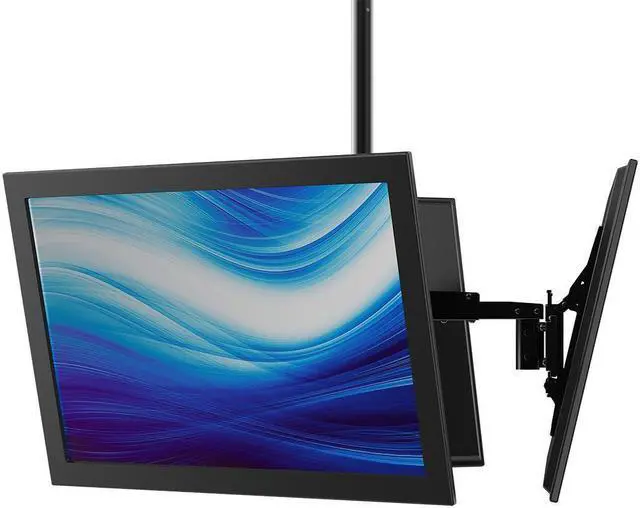 Alt view image 2 of 7 - Monoprice Triple Sided Ceiling TV Mount Bracket, For TVs 32 to 65 Inches, Max Weight 66lbs per Screen