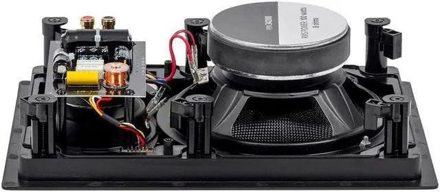 Alt view image 2 of 12 - Monoprice 3-Way Carbon Fiber In Wall Speakers - 8 Inch (Pair) With Paintable Magnetic Grille For Home Theater - Alpha Series