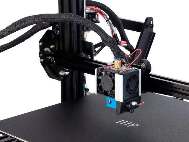 Alt view image 2 of 15 - Monoprice MP10 3D Printer - Black with (300 x 300 mm) Magnetic Heated Build Plate, Resume Printing Function, Assisted Leveling, and Touch Screen