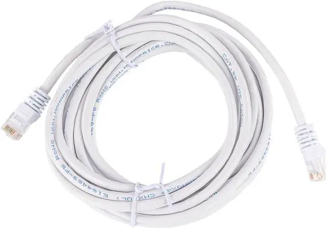 Alt view image 5 of 12 - Monoprice Cat5e Ethernet Patch Cable - Network Internet Cord - RJ45, Stranded, 350Mhz, UTP, Pure Bare Copper Wire, 24AWG, 14ft, White
