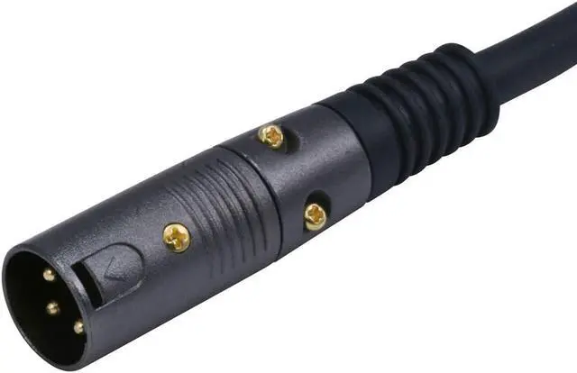 Alt view image 4 of 11 - monoprice premier series xlr male to xlr female  150ft  black  gold plated | 16awg copper wire conductors microphone & interconnect