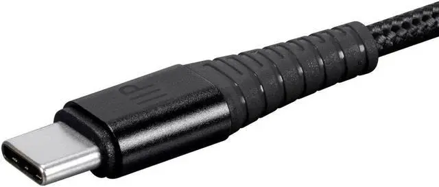 Alt view image 3 of 6 - Monoprice Nylon Braided USB C to USB A 2.0 Cable - 3 Feet - Black |Type C, Durable, Fast Charge for Samsung Galaxy S10/ Note 8, LG V20 and - AtlasFlex Series
