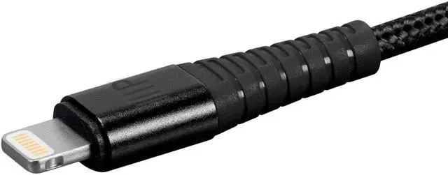 Alt view image 3 of 6 - Monoprice AtlasFlex Series Durable MFi Certified Lightning to USB Type-A Charge & Sync Kevlar-Reinforced Nylon-Bra