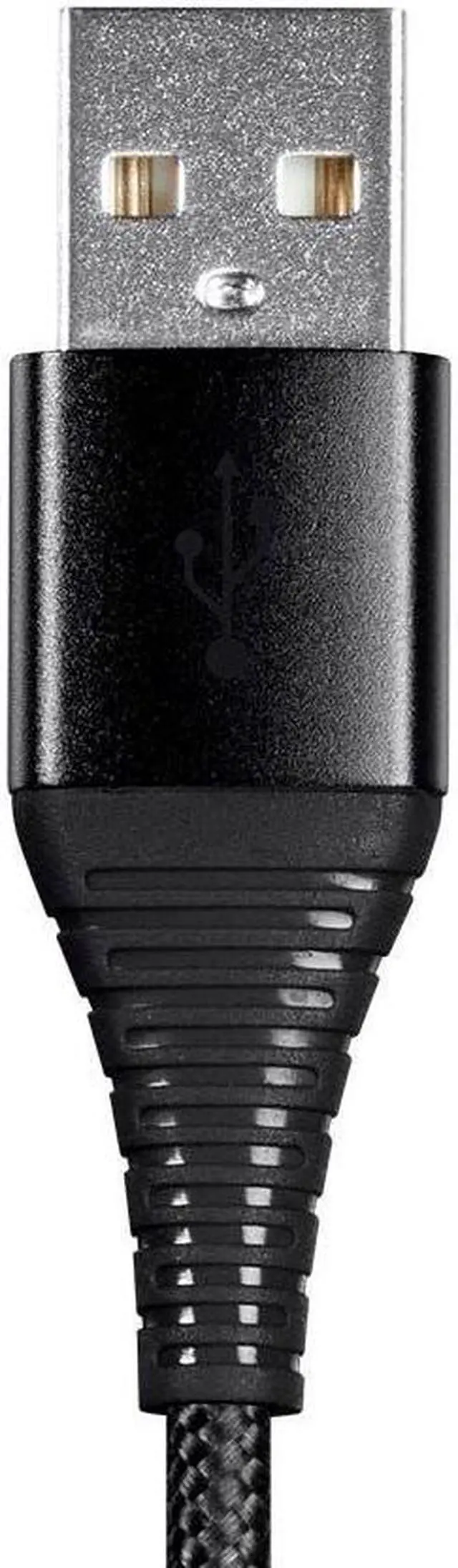 Alt view image 6 of 6 - Monoprice AtlasFlex Series Durable MFi Certified Lightning to USB Type-A Charge & Sync Kevlar-Reinforced Nylon-Bra
