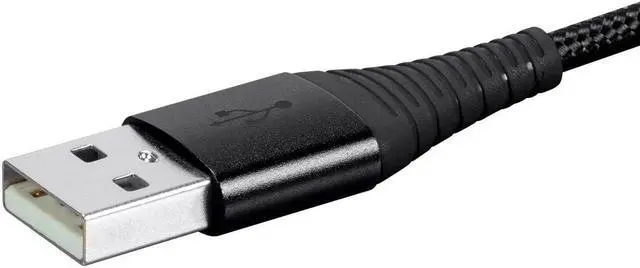 Alt view image 4 of 6 - Monoprice AtlasFlex Series Durable MFi Certified Lightning to USB Type-A Charge & Sync Kevlar-Reinforced Nylon-Bra
