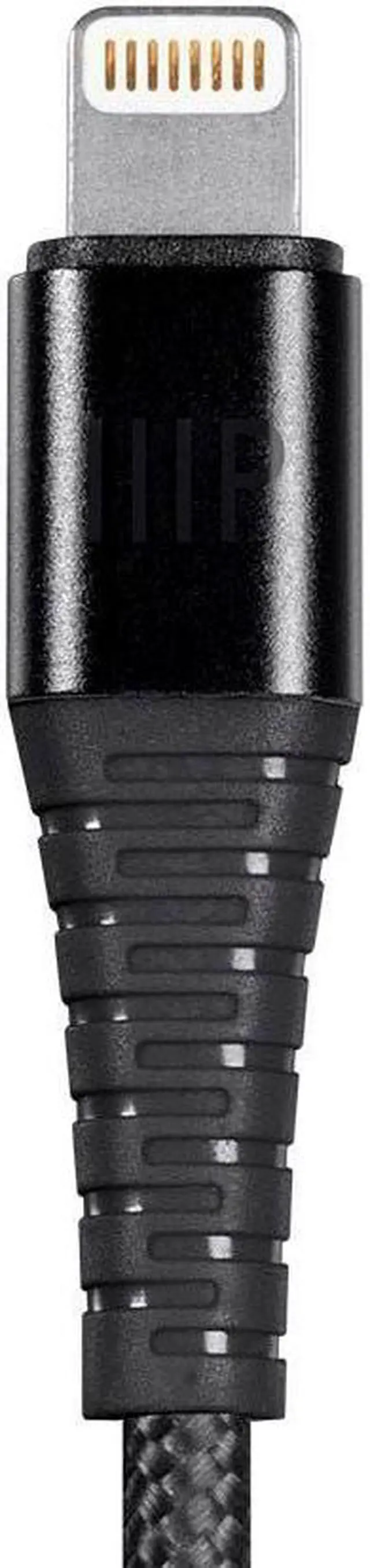 Alt view image 5 of 6 - Monoprice AtlasFlex Series Durable MFi Certified Lightning to USB Type-A Charge & Sync Kevlar-Reinforced Nylon-Bra