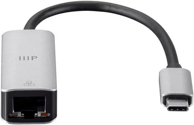 Alt view image 3 of 7 - Monoprice USB-C to HDMI VGA USB 3.0 Gigabit RJ45 SD Card USB-C Data Port USB-C PD Dock Adapter, 100W, 2-Port, 4K@30Hz, with Folding Type-C Connector