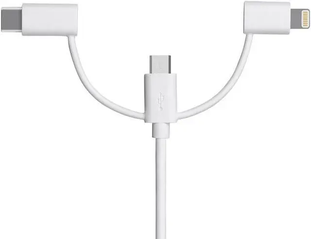 Alt view image 4 of 6 - USB TO MICRO USB + USB TYPE-C + LIGHTNIN