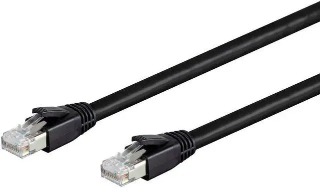 Alt view image 2 of 5 - Monoprice Cat8 Ethernet Network Cable - 5 Feet - Black | 2GHz, 40Gbps, 24AWG, S/FTP - Entegrade Series