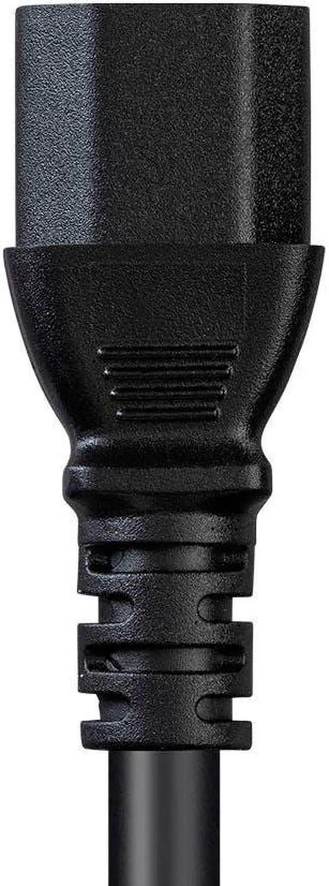 Alt view image 6 of 7 - Monoprice 3-Prong Extension Cord - 12 Feet - Black, IEC 60320 C14 to IEC 60320 C13, 14AWG, 15A, For Powering Computers, Monitors, etc