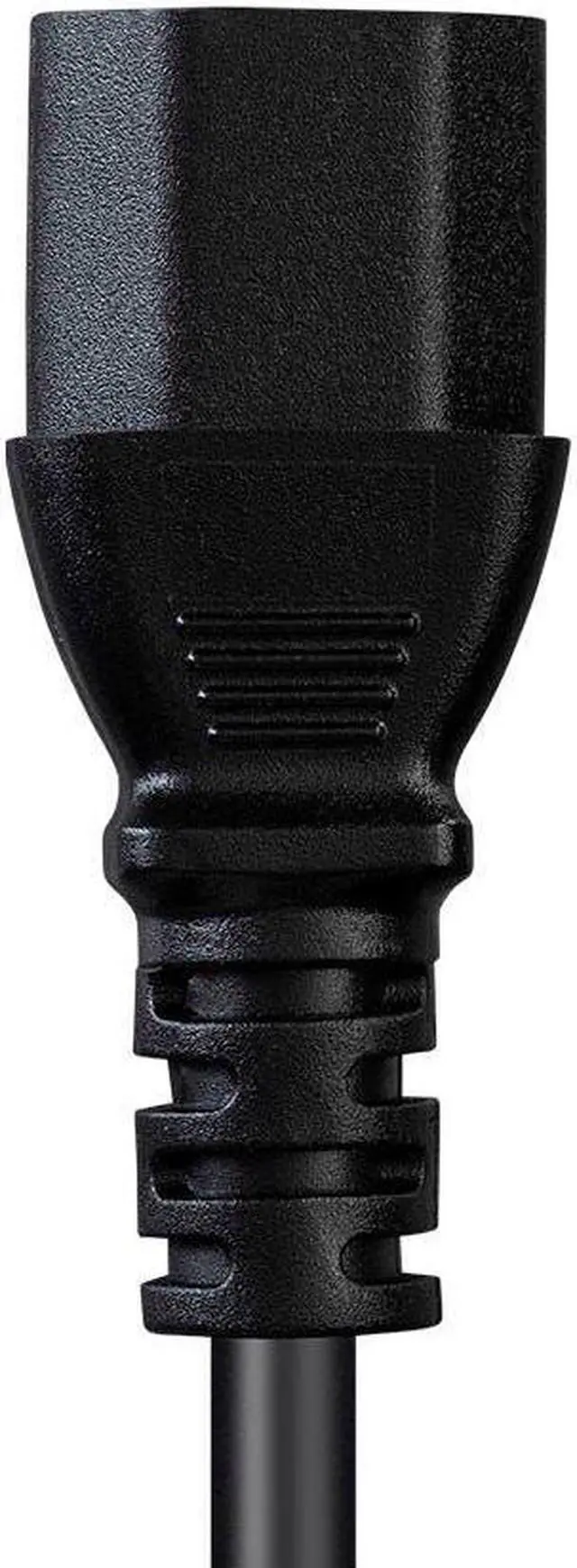 Alt view image 5 of 8 - Monoprice Power Cord - 8 Feet - Black | NEMA 5-15P to IEC-320-C13, 18AWG, 10A, SVT, 125V