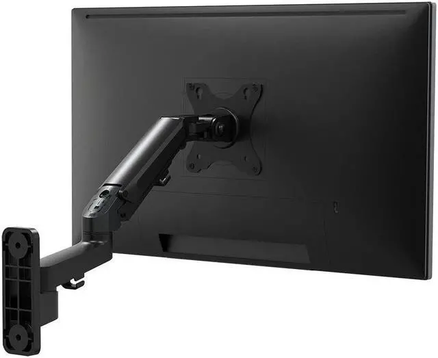 Alt view image 4 of 6 - Monoprice 2-Segment Wall Mount For Monitors Up To 27 Inch | Adjustable Gas Spring - Workstream Collection