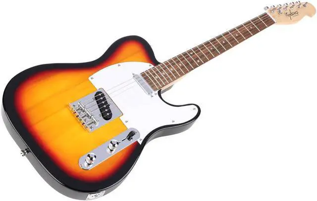 Alt view image 4 of 11 - Monoprice Indio Retro Classic Electric Guitar - Sunburst, With Gig Bag