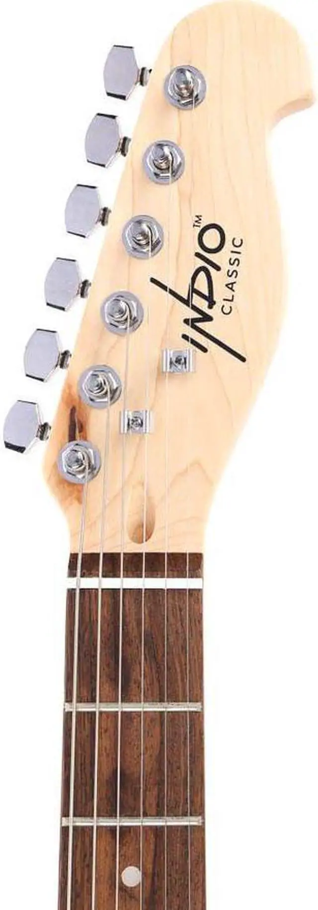 Alt view image 5 of 11 - Monoprice Indio Retro Classic Electric Guitar - Sunburst, With Gig Bag