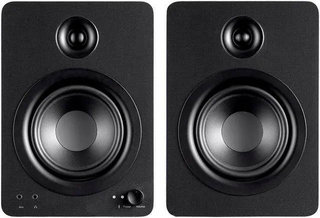 Alt view image 3 of 6 - Monoprice DT-5BT 60-Watt Multimedia Desktop Powered Speakers With Bluetooth For Home, Office, Gaming, Or Entertainment Setup