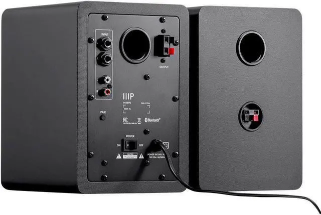 Alt view image 2 of 6 - Monoprice DT-4BT 60-Watt Multimedia Desktop Powered Speakers With Bluetooth For Home, Office, Gaming, Or Entertainment Setup
