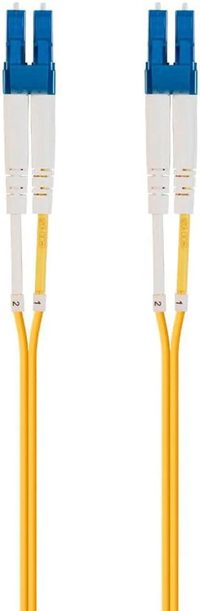 Alt view image 2 of 7 - Monoprice Fiber Optic Cable - 2m (Meter) - LC/UPC-LC/UPC, G657A1, Single Mode, Duplex, 2mm, PVC