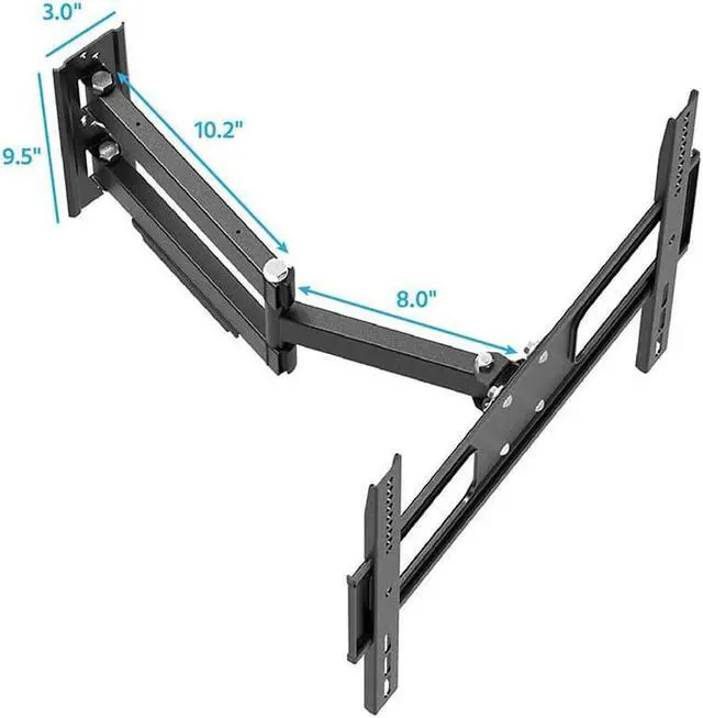 Alt view image 2 of 12 - Monoprice Outdoor Full Motion TV Wall Mount Bracket For TVs 32in to 100in, Max Weight 110 lbs, VESA Patterns Up to 200x200 to 400x400